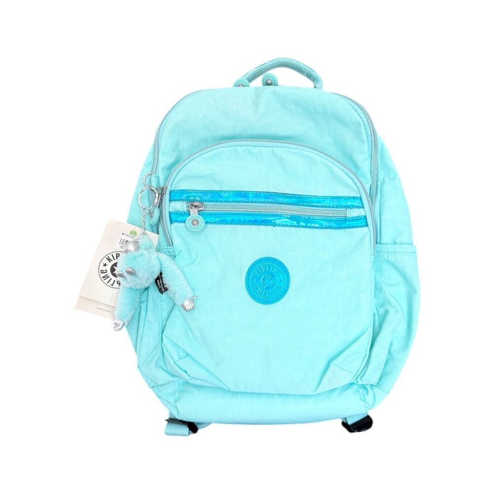 RARE Kipling SEOUL GO Small Tablet Backpack Fresh Teal 2 K10263 Retail $129